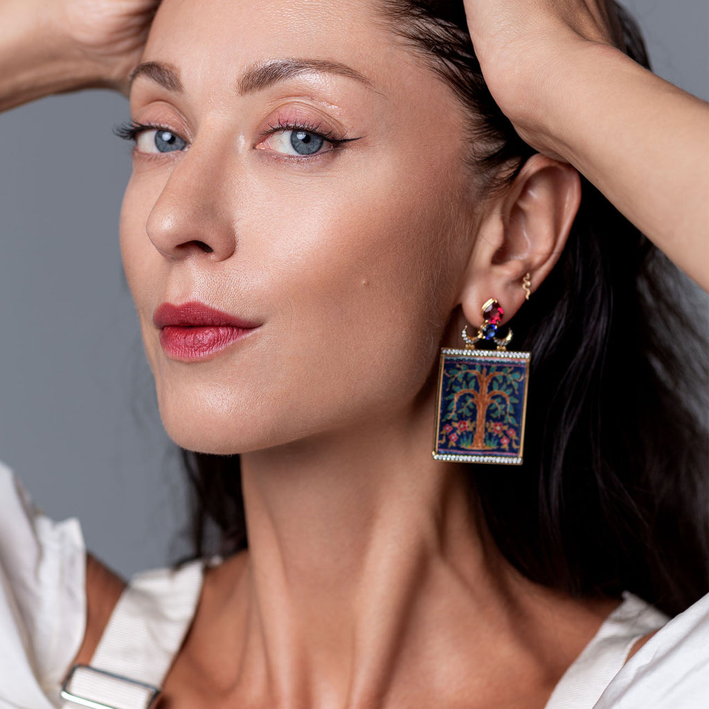 The Tree of Life Earrings by Silvia Furmanovich