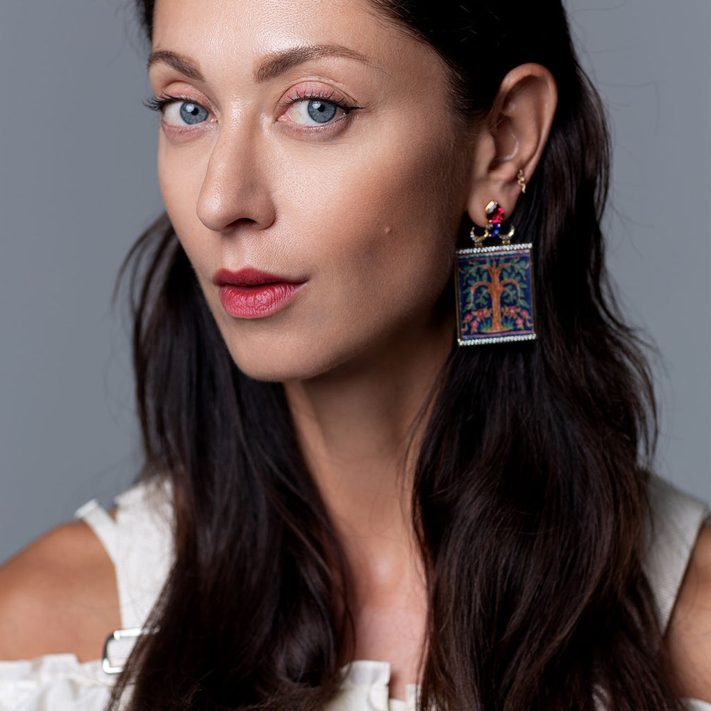 The Tree of Life Earrings by Silvia Furmanovich