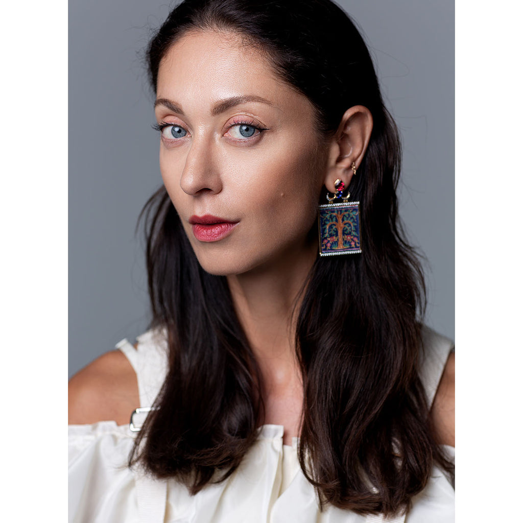 The Tree of Life Earrings by Silvia Furmanovich