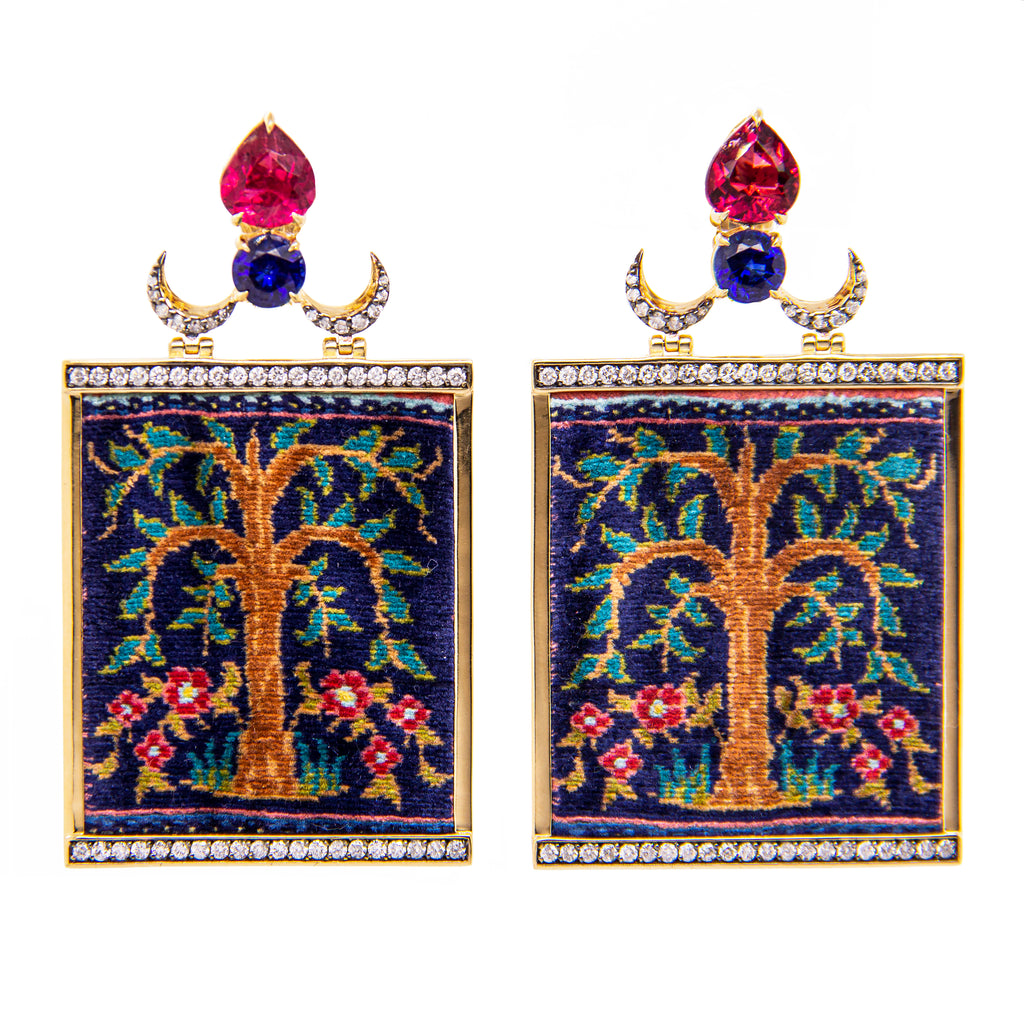 The Tree of Life Earrings by Silvia Furmanovich