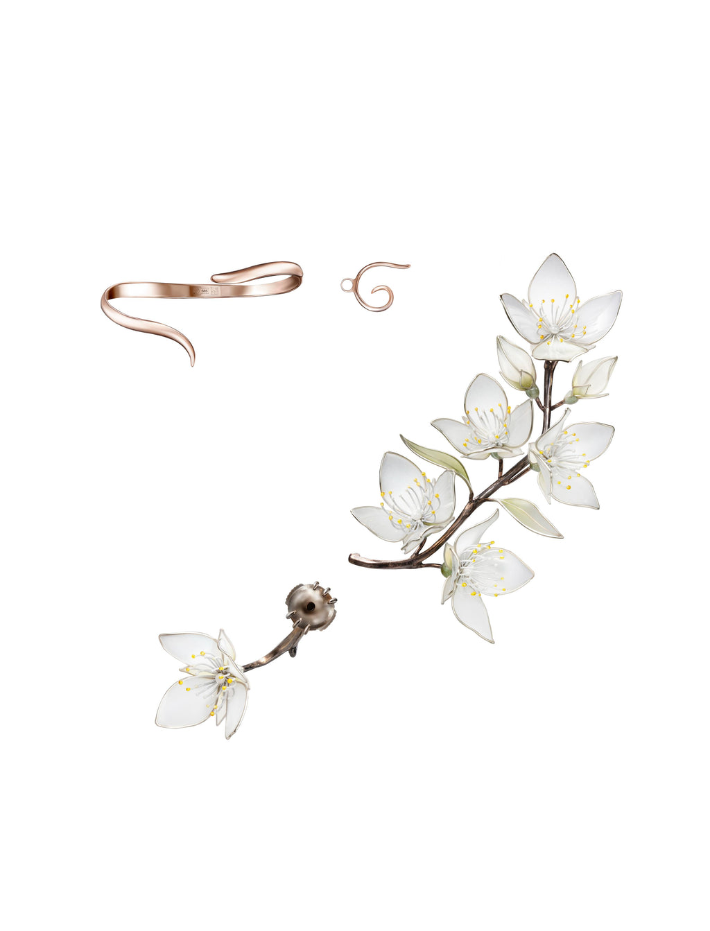 Floral Earcuff by Margarita Zimina