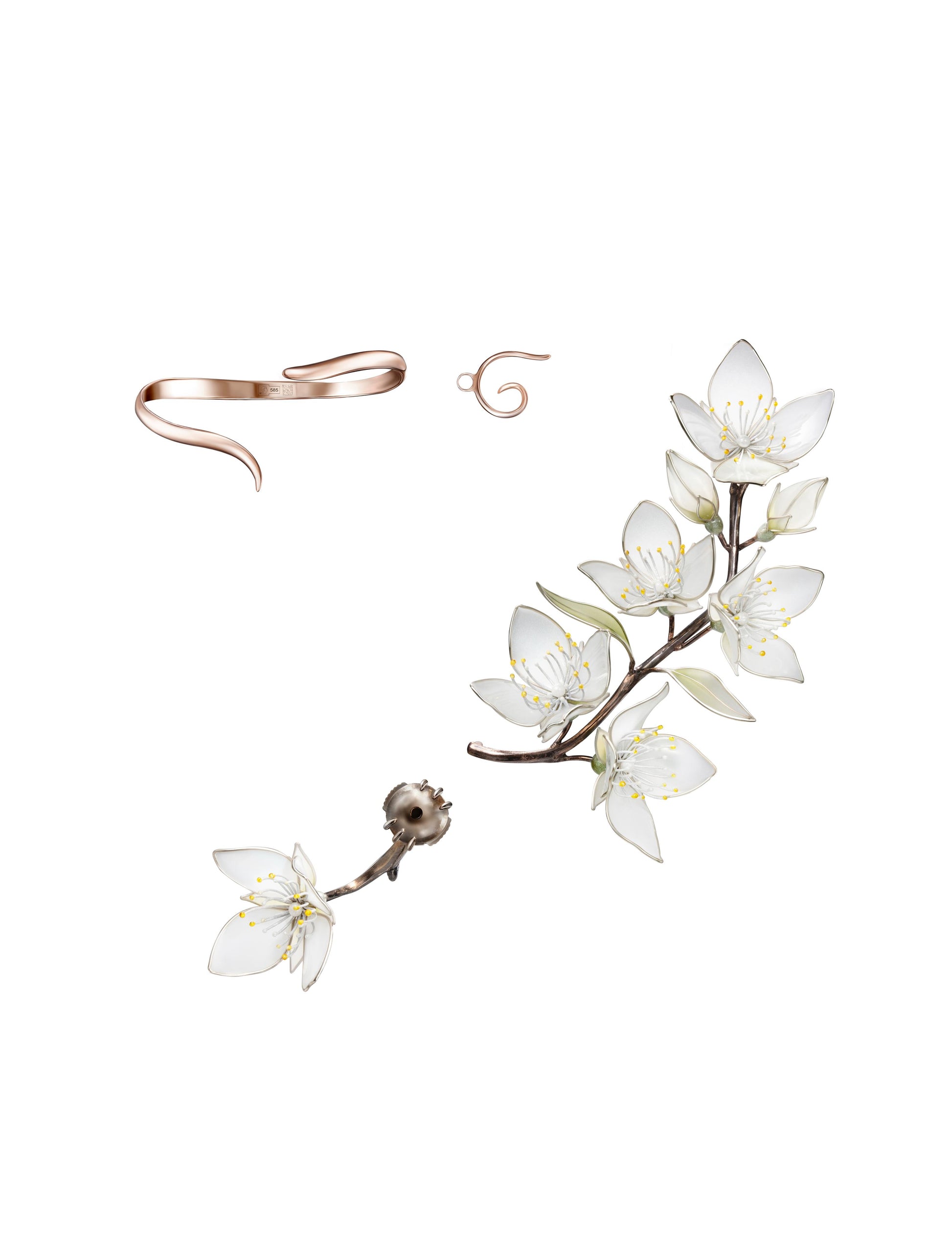 Floral Earcuff by Margarita Zimina